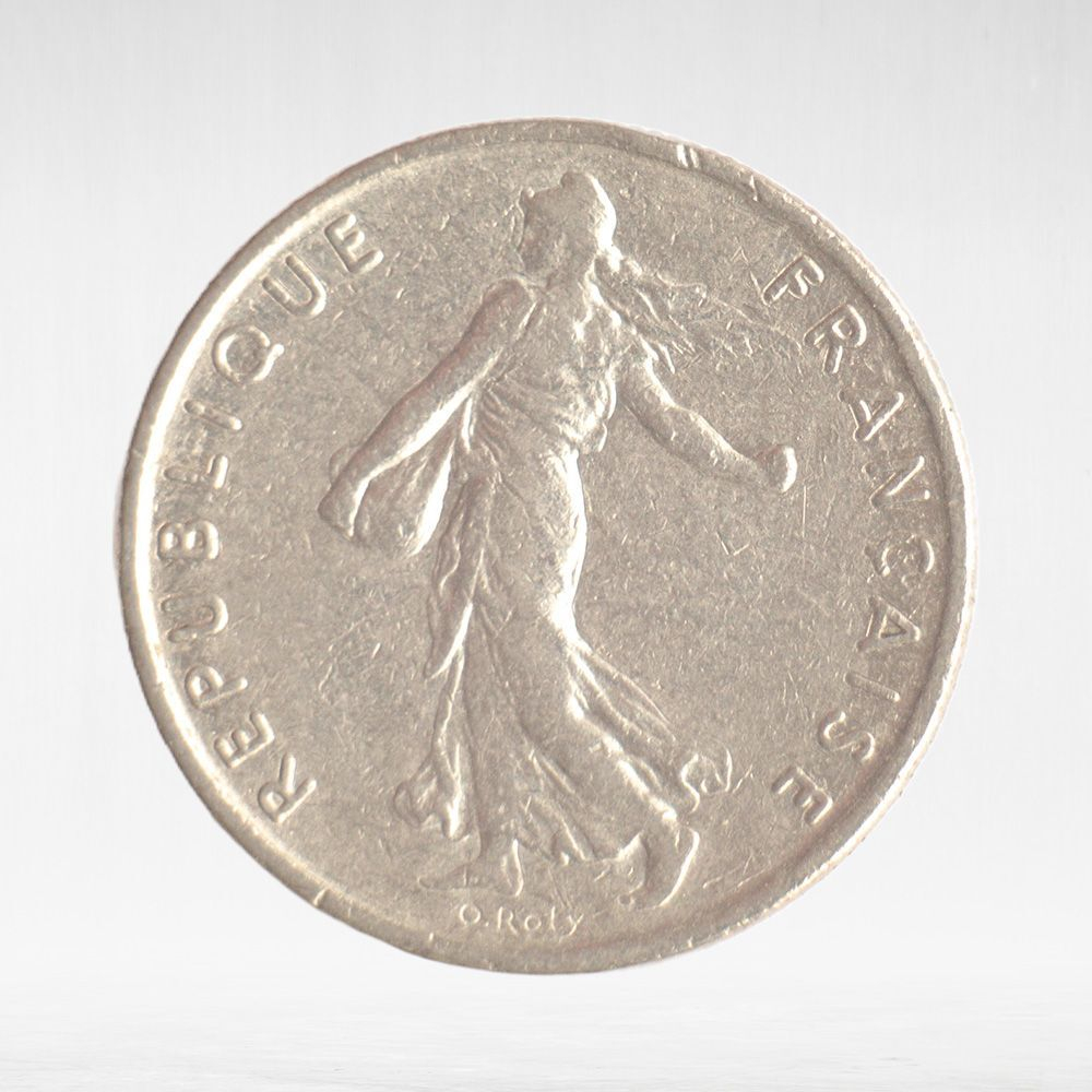 France, ½ Franc 1973 - Signature "O. Roty", VF
