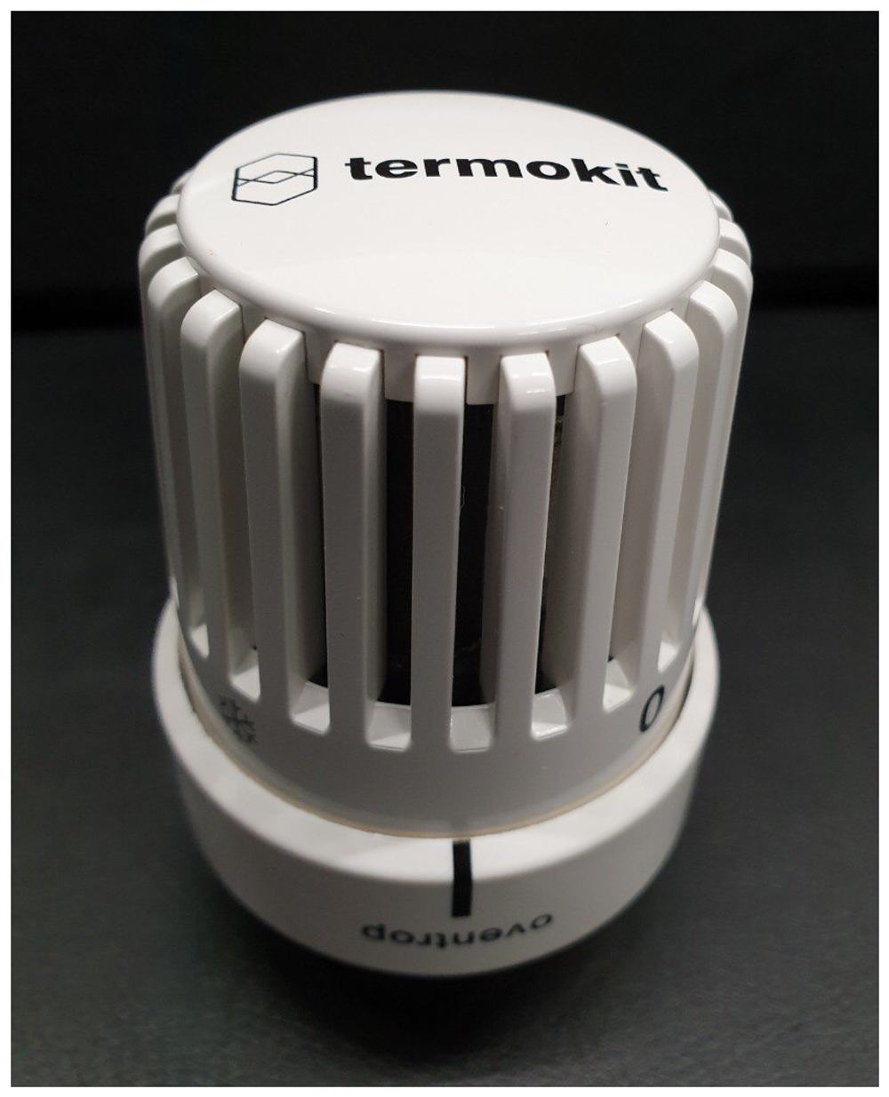 Термостатическая головка Oventrop Uni LH, артикул 1011465, белая, 7-28 С, с нулевой отметкой