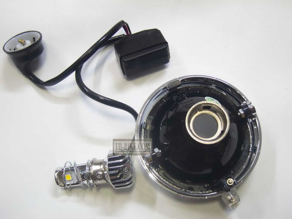 Headlight 4" Diamond lens, For Honda C100. T19. Copy. Made in Thailand. DIY