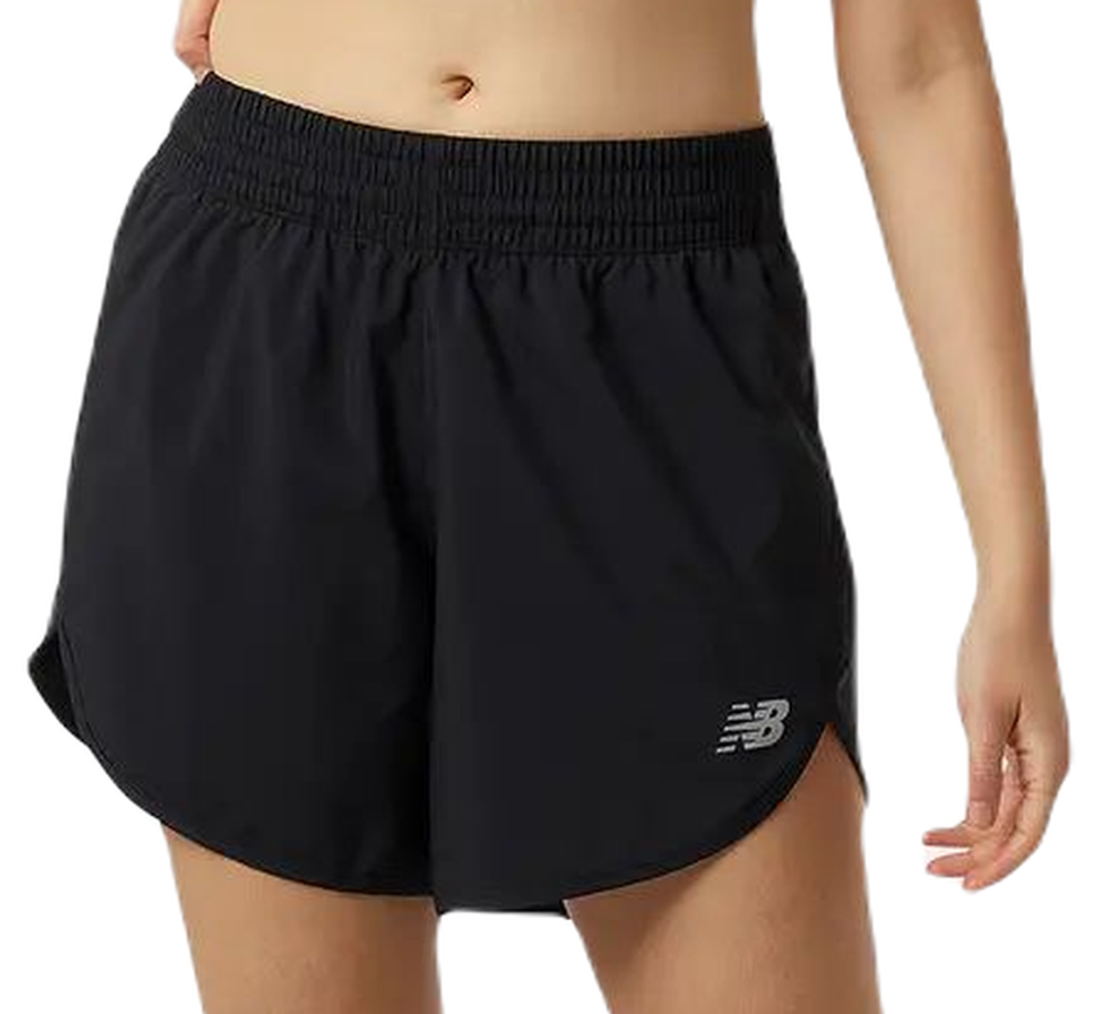 Женские Шорты теннисные New Balance Accelerate 5 Inch Short - black