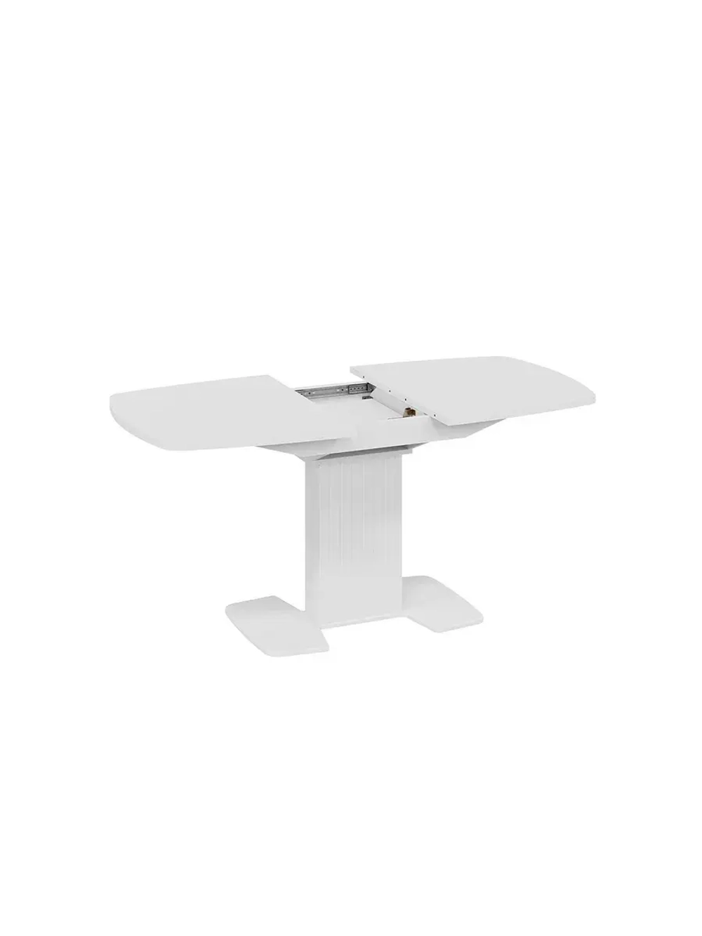 Стол кухонный Белый глянец 130(162)х80х75 см