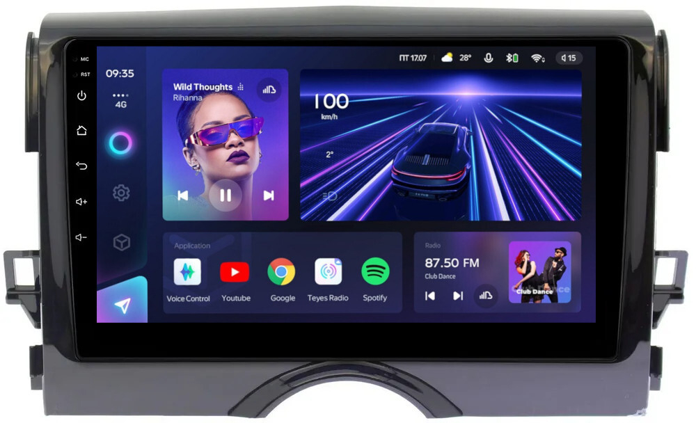 Магнитола для Toyota Mark X 130 2009-2019 - Teyes CC3L на Android 10, 8-ядер, CarPlay, 4G SIM-слот