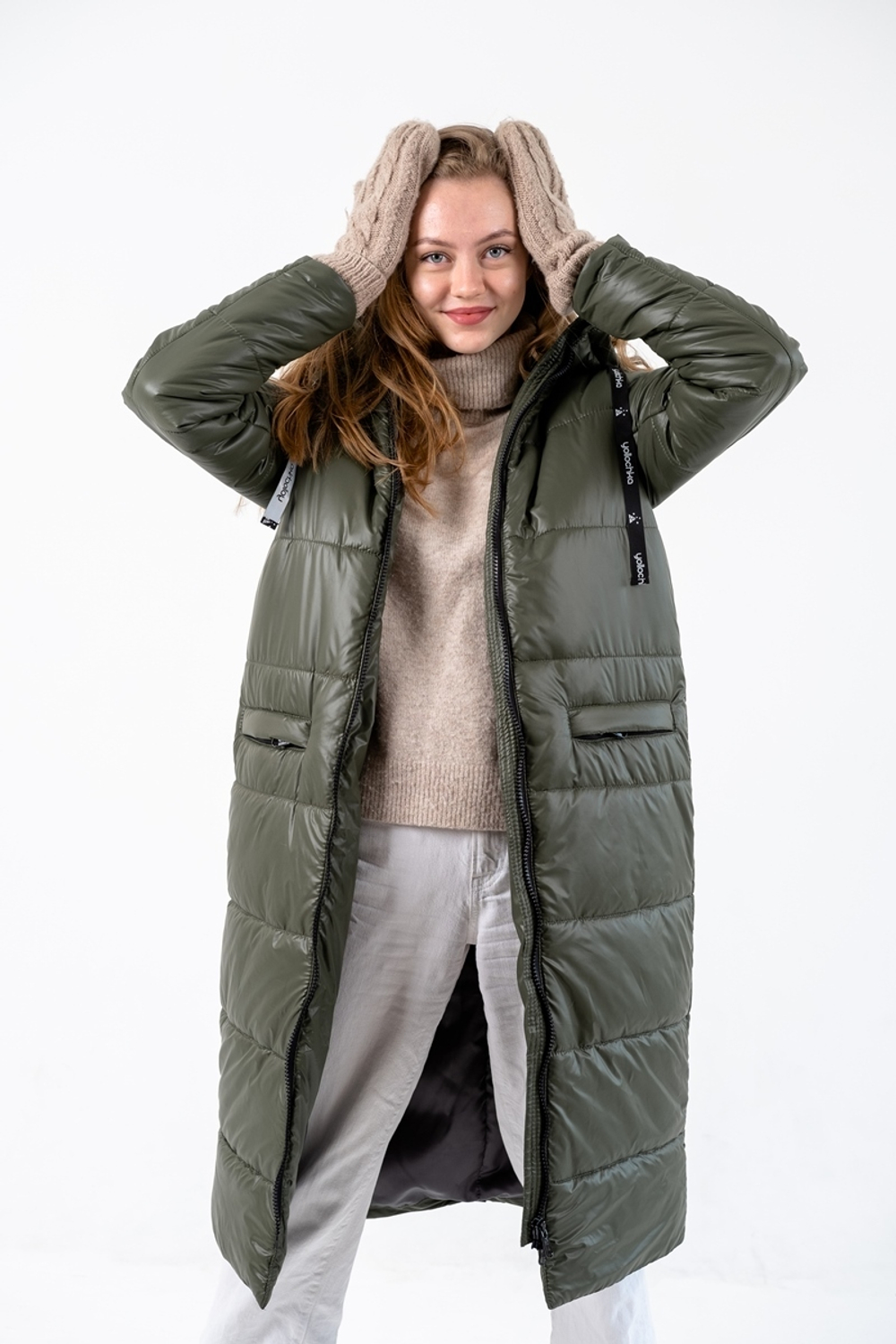 Пальто зимнее "Джой" хаки