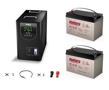 Комплект ИБП Stark Country 3000 PS + АКБ Ventura GPL 12-100 х 2шт.