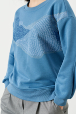 22769 Джемпер женский (сине-голубой)