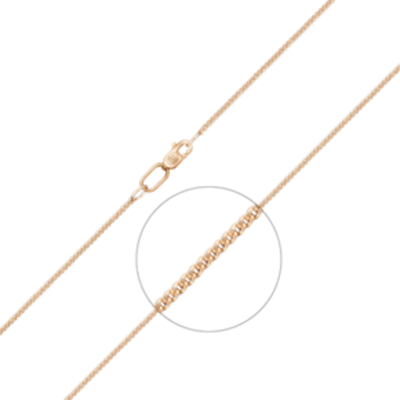 Цепь из красного золота (плетение панцирное) Артикул: 21-0103-040-1110-17