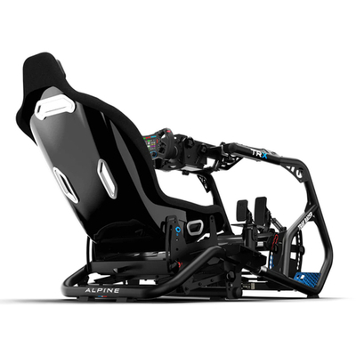 Кокпит для симрейсинга Trak Racer TRX Alpine с черным креслом, универсальный кронштейн