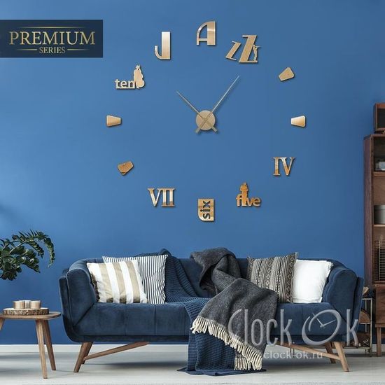Настенные 3D часы Jazz