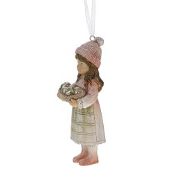 GAEM Фигурка декоративная подвесная "Девочка", L5,5 W4 H12 см, 3в.