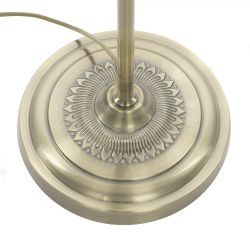 Citilux Базель CL407932T Торшер бронза со столиком и зелёным абажуром