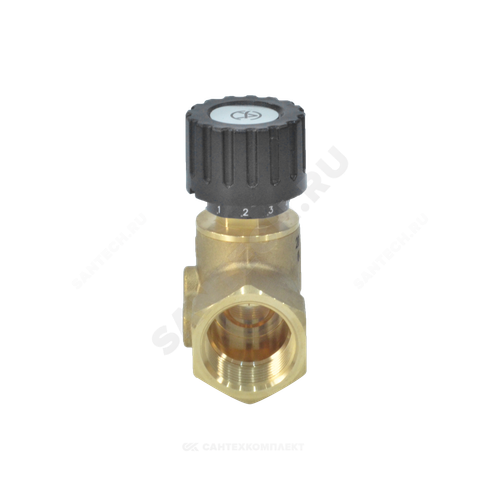 Клапан балансировочный ручной латунь 2014 Ду 15 Ру16 Тмакс=120 оС ВР Kvs=1.6м3/ч без ниппелей Aquasfera 2014-01