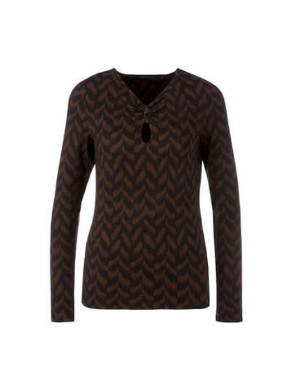 Marc Cain Джемпер из вискозы со сборкой на груди