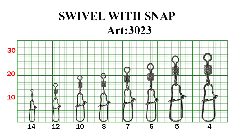 Вертлюг с накаткой Fish Season Nice 3023