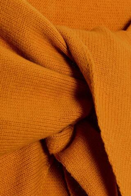 ZARA ТРЕУГОЛЬНАЯ БАНДАНА ИЗ 100% ШЕРСТИ, ОРАНЖЕВЫЙ