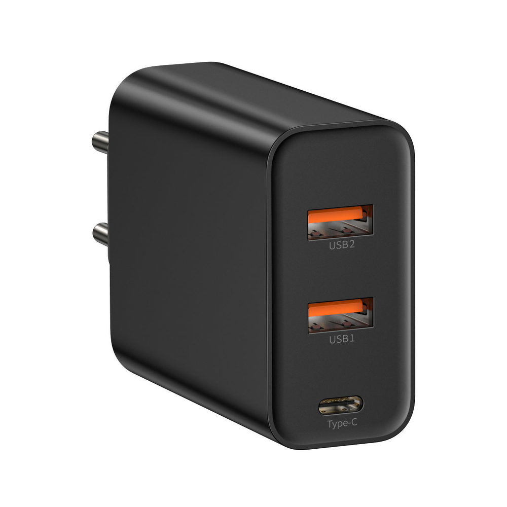 Зарядное устройство Baseus PPS Three Output Quick Charger C+U+U 60W - Black