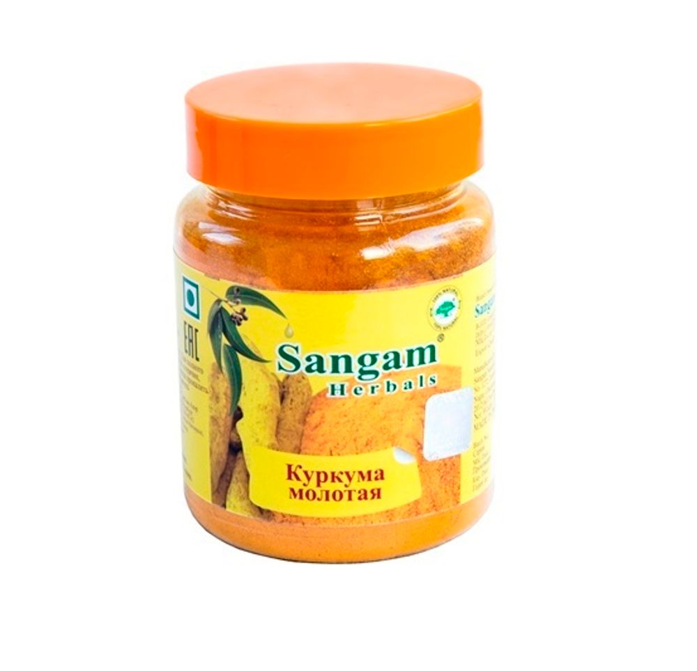 Специя Sangam Herbals Куркума молотая Turmeric Powder 140 г