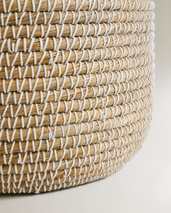 Zara Home Корзина изо льна, цвет бежевый, 42 см