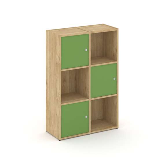 Locker plus Комплект №2 LK.K-002 Тиквуд Светлый/Зеленый 798*350*1203