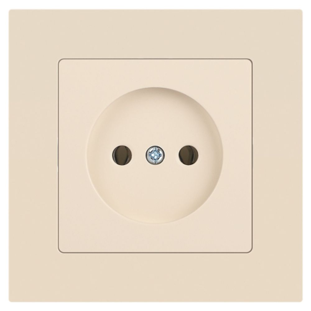 Розетка Intro Accent 6-201-02 2P 16А-250В IP20 СУ AL/CU слоновая кость | Intro