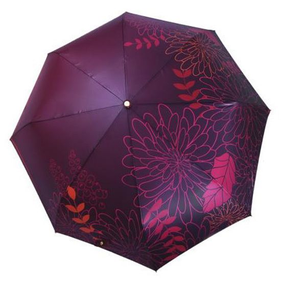 Женский зонт Три Слона, пурпурно-красный,3680-A-01