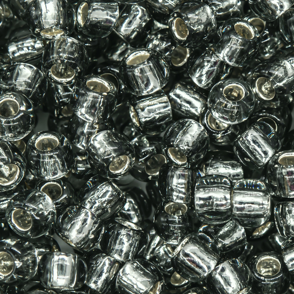 Японский бисер TOHO Round 6/0 (№29), с внутренним серебрением, прозрачный