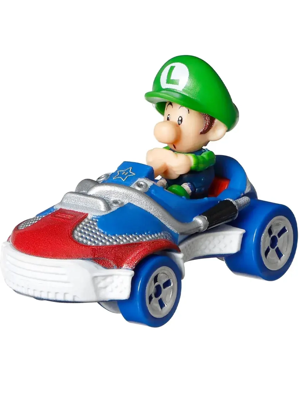 Машинка MarioKart Хот Вилс Baby Luigi GBG25 HDB28