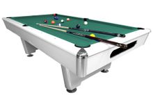 Бильярдный стол для пула Dynamic Billard "Triumph" 8 футов (матово-белый) в комплекте, аксессуары и сукно