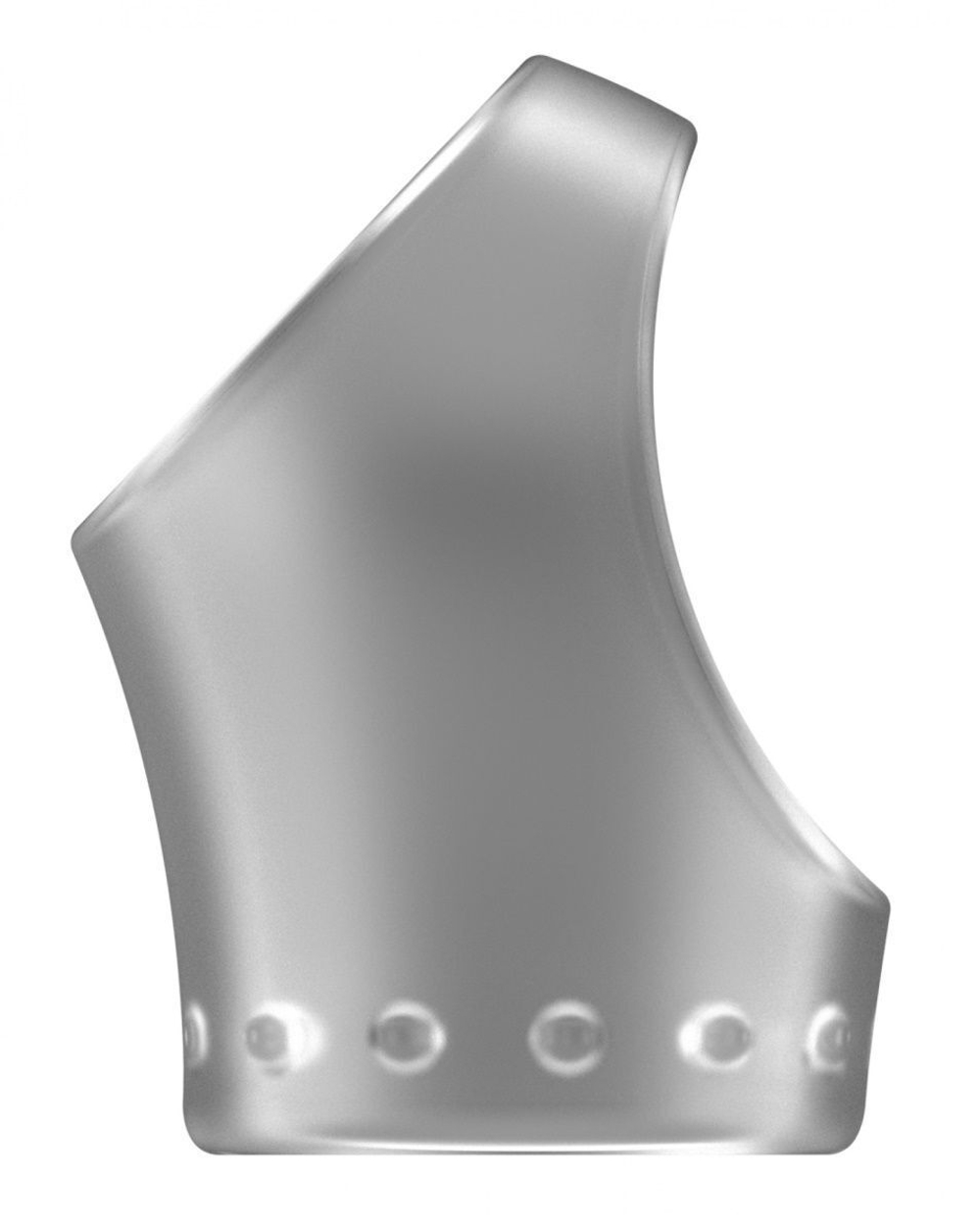 Прозрачное эрекционное кольцо для пениса и мошонки No45 Cockring with Ball Strap (Цвет: прозрачный)