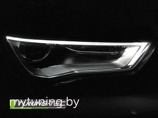 Передние фары Tube Light для Audi A3 8V (12-16) хромированная