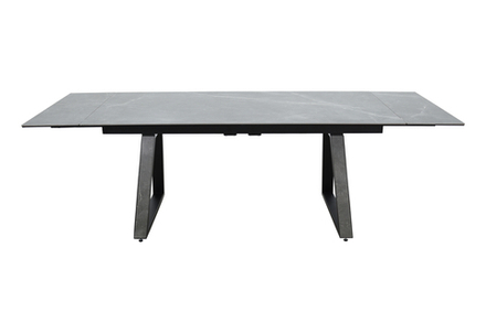 Стол Аврора Монако NEW, Керамогранит, Черный матовый муар/Bayona grey/