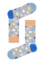 Меланжевые носки унисекс Big Dot Sock в горох (Размер: 29) (Цвет: серый меланж)
