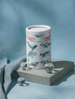 Трансфер переводной - декаль для свечей и гипса киты 002