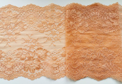 Эластичное кружево, темный беж-золотистый, 22см (Артикул: EK-1011), м