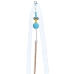 Игрушка - дразнилка на палочке «ЦапЦап», ленточка, цвет голубой, см, 42см ( пакет с подвесом)