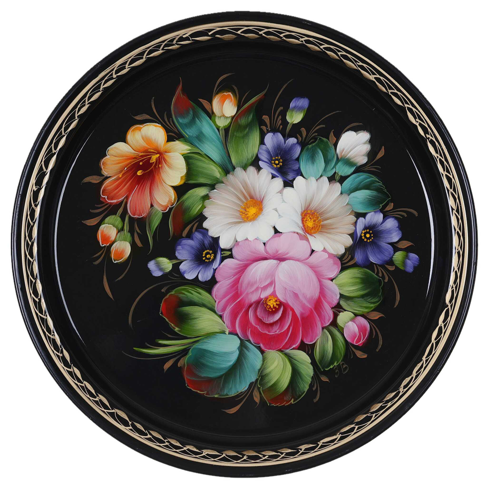 Zhostovo metal tray A5D070425268