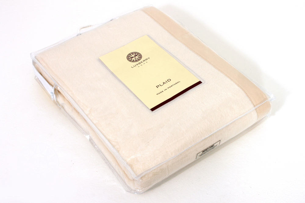 Элитный плед -покрывало Bamboo 269 экрю от Luxberry упаковка