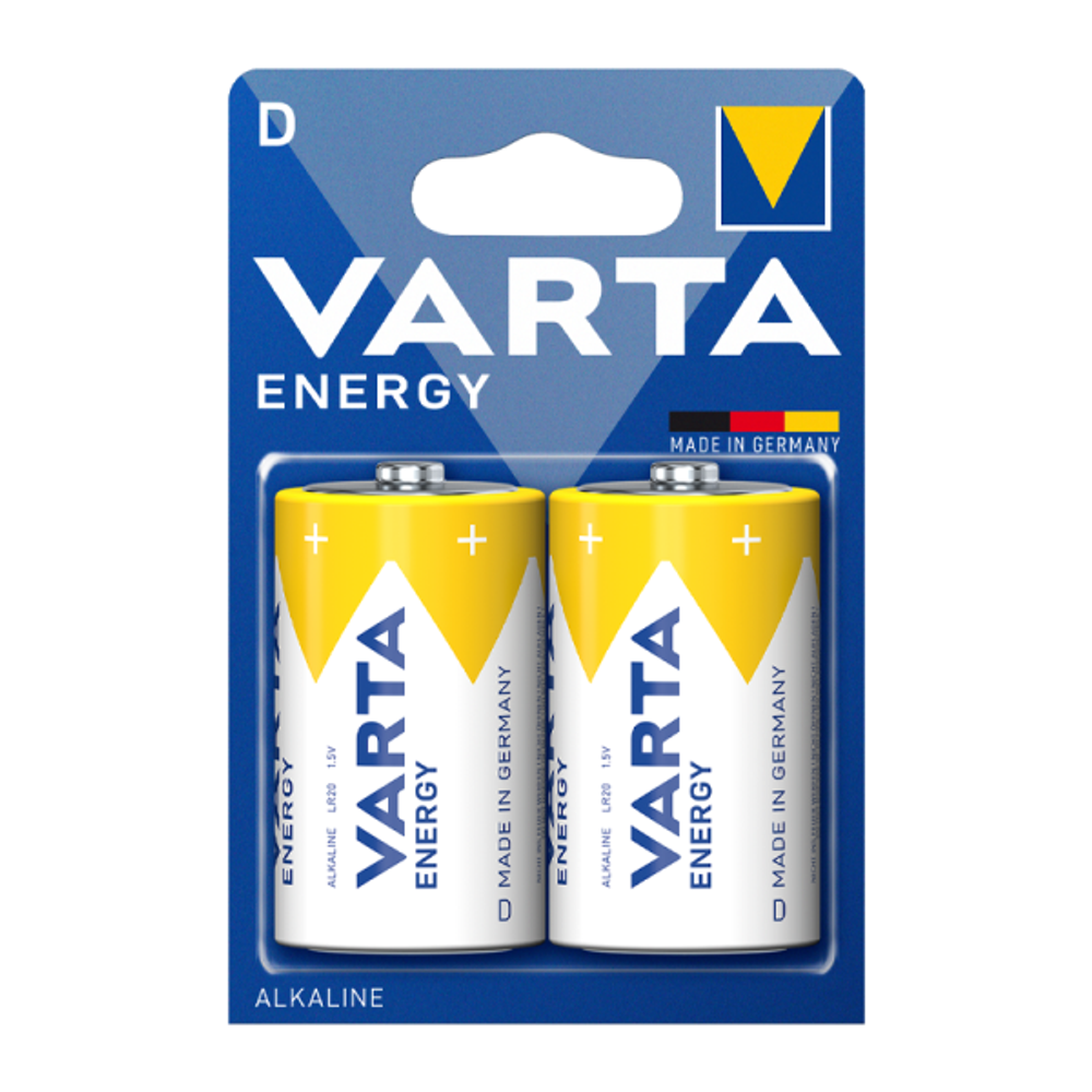 Элемент питания VARTA ENERGY LR20 BL2 4120 (1/10/50)