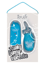 Голубое виброяичко-зайчик FUNKY BUNNY VIBRETTE - 8 см.