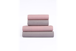 Комплект полотенец вафельных Home One 50х90 (2шт), 70х140 (2шт) пыльная роза, светло-серый