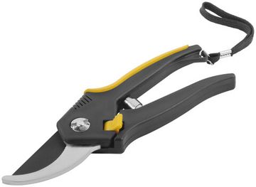 Секатор "Люкс", режущие кромки внахлест, тефлон.покрытие лезвий, прорезиненные ручки 200 мм