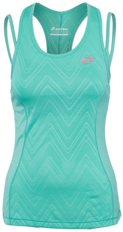 Женский топ теннисный Lotto Nixia IV Tank + Bra - green thai