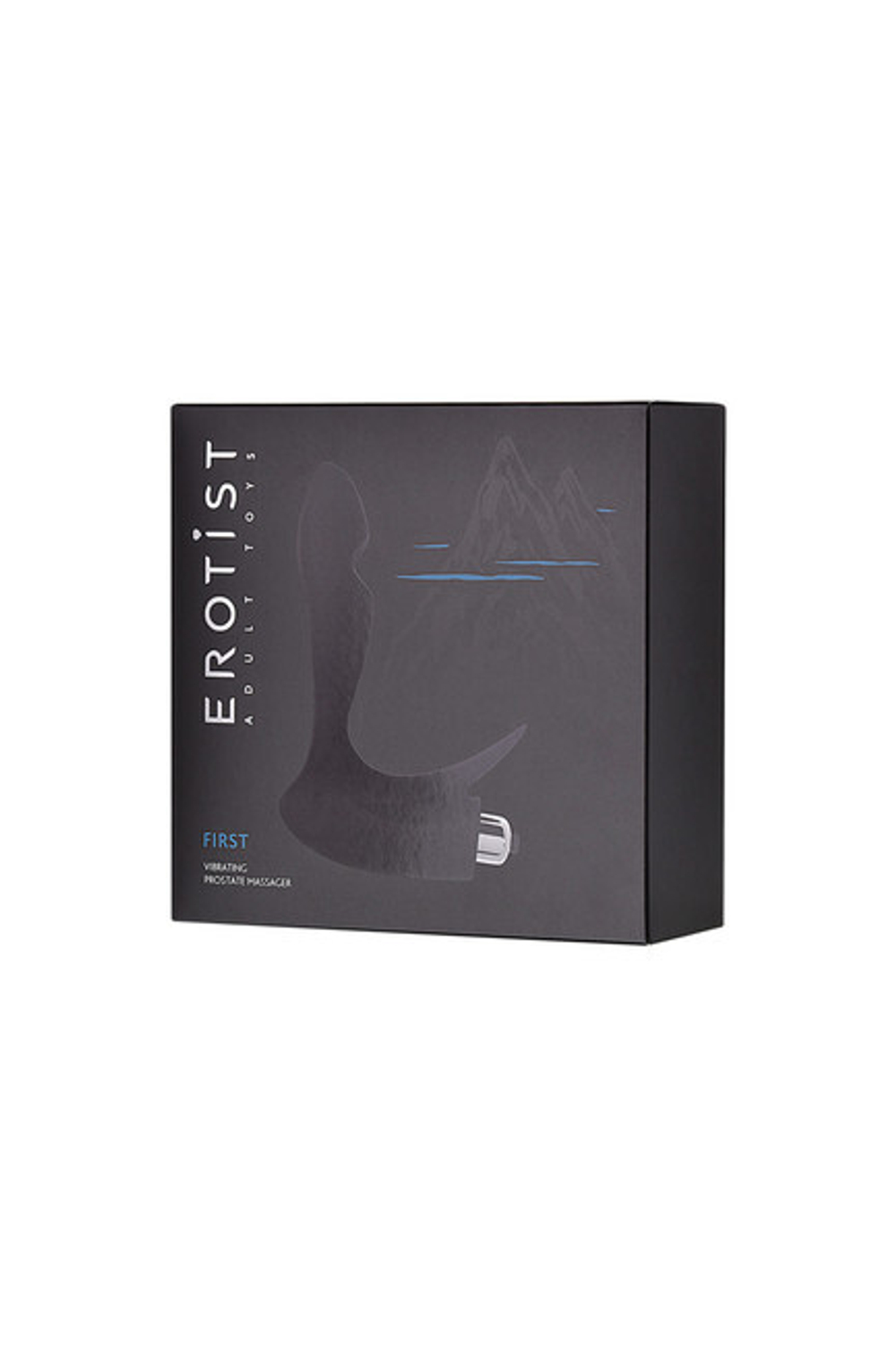 Вибромассажер простаты Erotist First ( 10 режимов ) (Цвет: черный с серебряным)