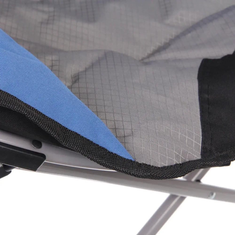 Кресло складное до 120 кг, 98*90*70 см, синий-серый, ТуристМастер