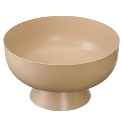 Блюдо на ножке Vivlend, Ø25,5 см, бежевое
