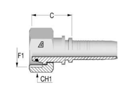 Фитинг DN 16 DKO-L (Г) 26x1.5 18 ALFAGOMMA