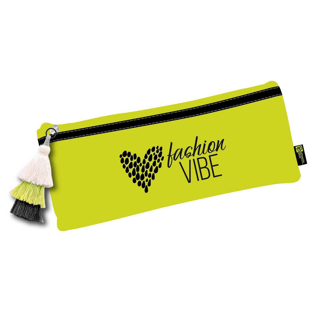 Пенал школьный "Вайб твоего сердца" 20х9см. полиэстер, молния, шелкография (Феникс+)