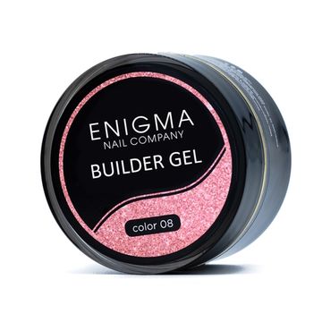 Гель для наращивания ENIGMA Builder Gel 08 с мелким шиммером, 50 мл.