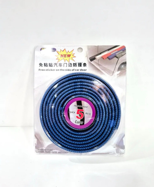 Защитная (Синия) полоса для края двери автомобиля, обшивка дверей, 5 метров, синий (1 шт.)