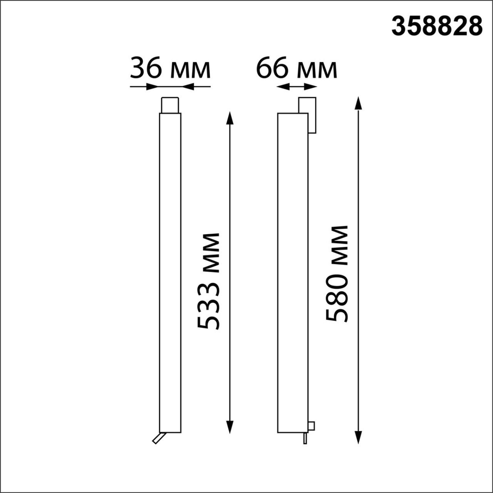 358828 PORT NT22 228 белый Светильник трековый однофазный трехжильный IP20 LED 4000K 30W 220V ITER