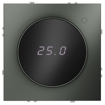 Терморегулятор электронный VOLTUM S70 с индикацией и датчиком, для теплого пола, (титан)